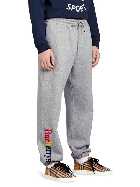 burberry grey rainbow sweatpants